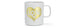 Caneca Coffee Mugs - Love Heart Gold